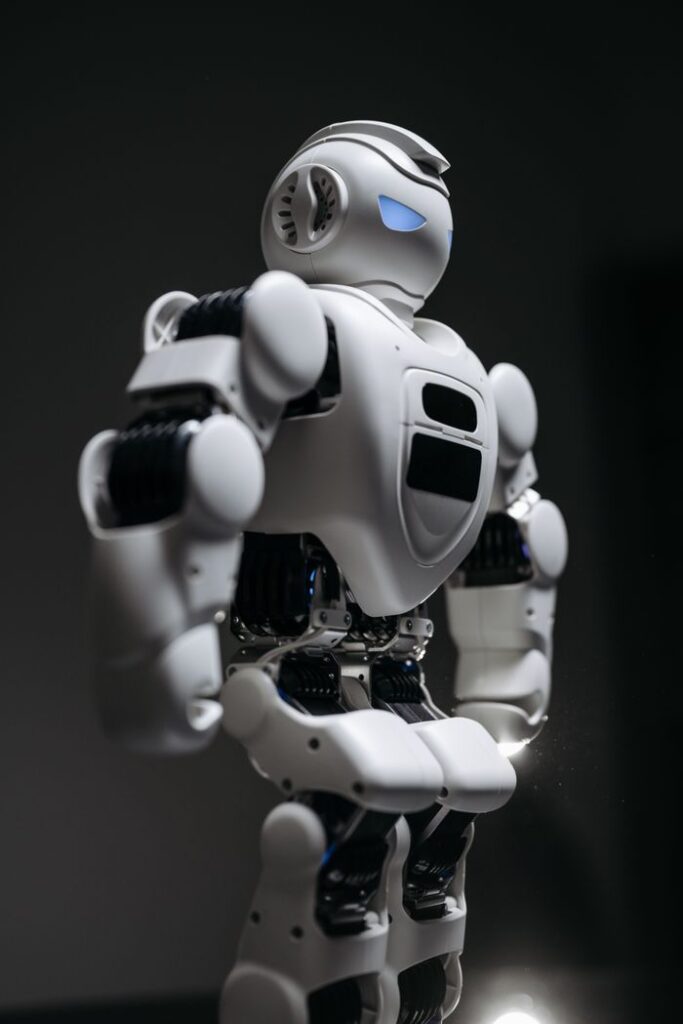 pexels photo 8294565 8294565 A detailed studio shot of a humanoid robot against a gray background, showcasing modern technology.