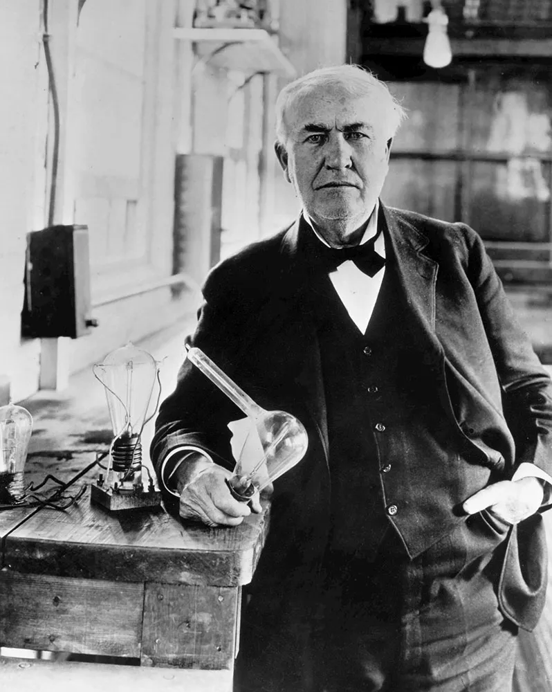 replica thomas a edison lightbulb 1925